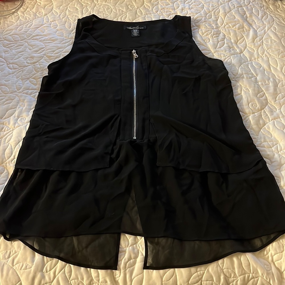 Kenneth Cole sleeveless blouse in black